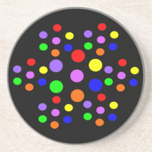 Floral Rainbow Spots Coasters