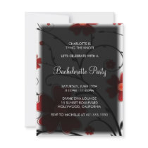 floral red; bachelorette