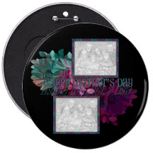 Floral Reflection Pinback Buttons
