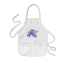 Floral Ribbon Hope - Hodgkin's Lymphoma Apron