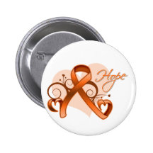 Floral Ribbon Hope - Multiple Sclerosis Pin
