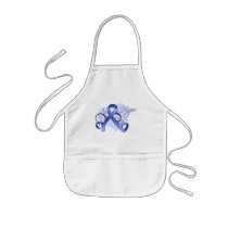 Floral Ribbon Hope - Oesophageal Cancer Apron