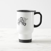 Floral Ribbon Hope - Parkinson's Disease Coffee Mugs