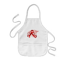 Floral Ribbon Hope - Stroke Apron