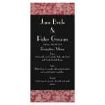 Floral Rococo Wedding, menu/program rack card rack cards