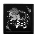 Floral Rose Music Note Gift Box