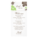 Floral Salon Spa Cards Tropical flower lime green rack cards