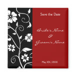 Floral Save the Date Magnet