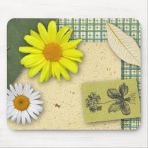 Floral Scrapbook Mousepad