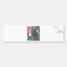 floral shapes bumper sticker