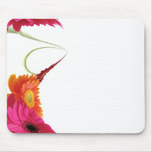 Floral signature mouse pads
