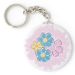 Floral Splash keychains