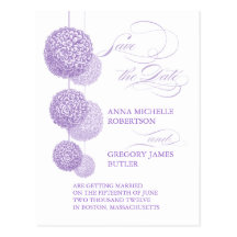 Floral Splendour Save the Date Post Cards