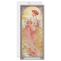 Floral Spring Goddess Rack Card Design