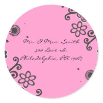Floral Star Jewish Baby Naming Thank You Card