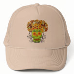 Floral Sugar Skull hats