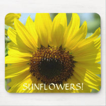 FLORAL SUNFLOWERS Mousepad gifts Sun Flowers