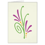 Floral Swash Greeting Card