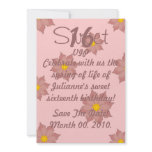 Floral Sweet Sixteen Invitation-Customise