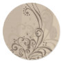 floral swirl design sticker