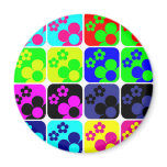 Floral Tiles Fridge Magnets