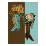 Floral Victorian Boots cards
