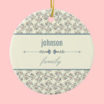 Floral Vintage Pattern ornaments