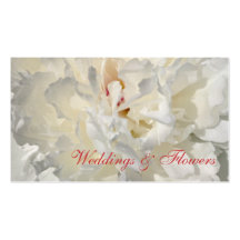 Floral wedding card business card template