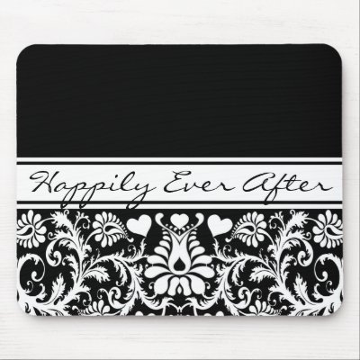 Floral Wedding Change to Any Colour Mouse Pad by samack