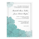 Floral  Wedding Invitation Announcement