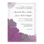 Floral  Wedding Invitation Announcement