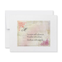 Floral Wedding Invitation Response card