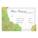 Floral  Wedding rsvp Custom Invitations