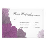 Floral  Wedding rsvp Invitations