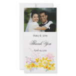 Floral Wedding Thank You photo cards