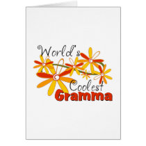 Floral World's Coolest Gramma cards