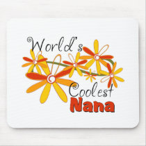 Floral World's Coolest Nana mousepads