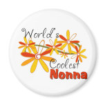 Floral World's Coolest Nonna Fridge Magnet