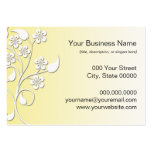 Floral Yellow and White Business Cards