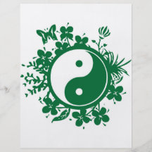 Floral Yin Yang Flyer Design