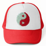 Floral Yin Yang Symbol hat