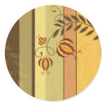 Florals Round Stickers