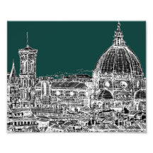 Florence architecture drawing photo art