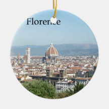 Florence Duomo from Michelangelo Square (new-St.K) Christmas Ornament