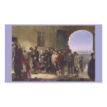 Florence Nightingale Receiving the Wounded Scutari Rectangular Sticker
