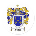FLORES FAMILY CREST -  FLORES COAT OF ARMS stickers
