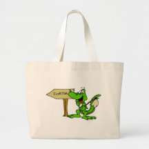 Florida Alligator Canvas Bag