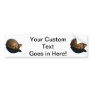 Florida Box turtle Photograph with Shadow Cutout Bumper Sticker
