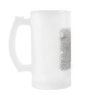 Florida Flamingo Frosted Beer Mug