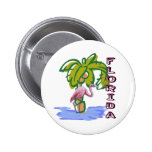 Florida Flamingo Pinback Buttons